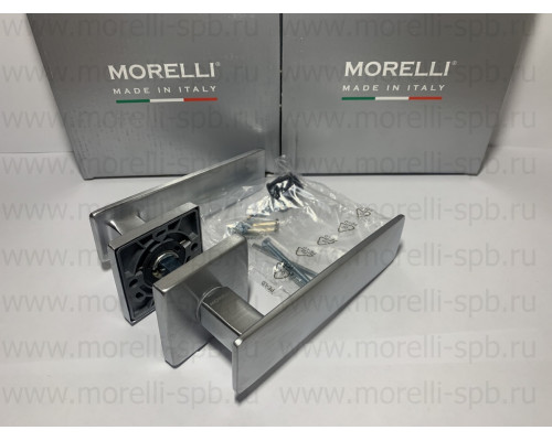 Дверные ручки Morelli Luxury SPAСE-SQ CSA Цвет - Матовый хром