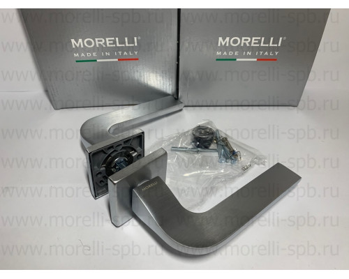 Дверные ручки Morelli Luxury SPUTNIK-SQ CSA Цвет - матовый хром