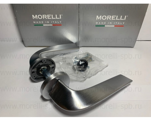 Дверные ручки Morelli Luxury COMETA CSA Цвет - Матовый хром