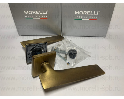 Дверные ручки Morelli Luxury GALACTIC-SQ CAFFE Цвет - Кофе