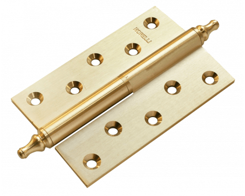 Петля MORELLI латунная разъёмная с короной MB 120X80X3.5 SG L C Цвет - Матовое Золото