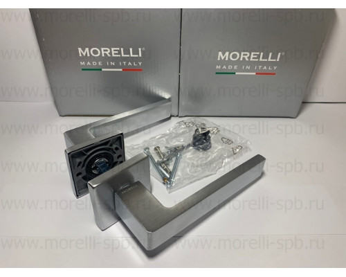 Дверные ручки Morelli Luxury HORIZONT-SQ CSA Цвет - Матовый хром