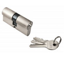 Ключевой цилиндр Rucetti ключ/ключ (60 мм) R60C SN Цвет - Белый никель