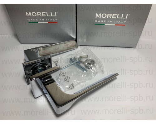 Дверные ручки Morelli Luxury FIORD-SQ CRO Цвет - Хром