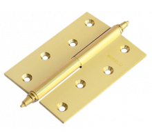 Петля MORELLI латунная разъёмная  с короной MB 100X70X3 SG R C Цвет - Матовое золото