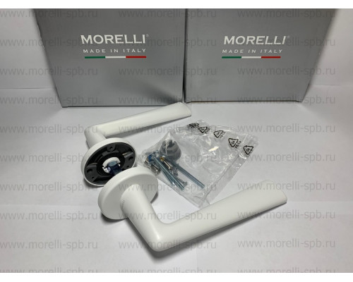 Дверные ручки Morelli Luxury THE FORCE BIA Цвет - Белый