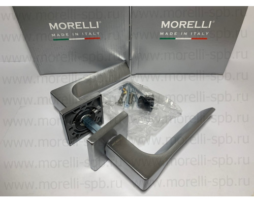 Дверные ручки Morelli Luxury FIORD-SQ CSA Цвет - Матовый хром