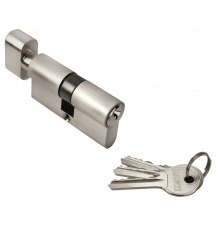 Ключевой цилиндр Rucetti с поворотной ручкой (60 мм) R60CK SN Цвет - Белый никель