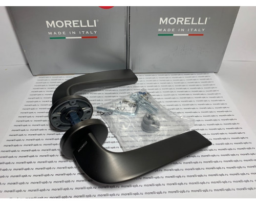 Дверные ручки Morelli Luxury COMETA ANT Цвет - Антрацит