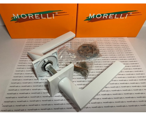 Дверные ручки Morelli "Kaffee" MH-50-S6 W Цвет - Белый