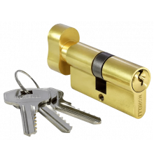 Ключевой цилиндр MORELLI с поворотной ручкой (50 мм) 50CK PG Цвет - Золото