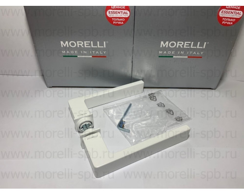 Дверные ручки Morelli Luxury HORIZONT-SM BIA Цвет - Белый