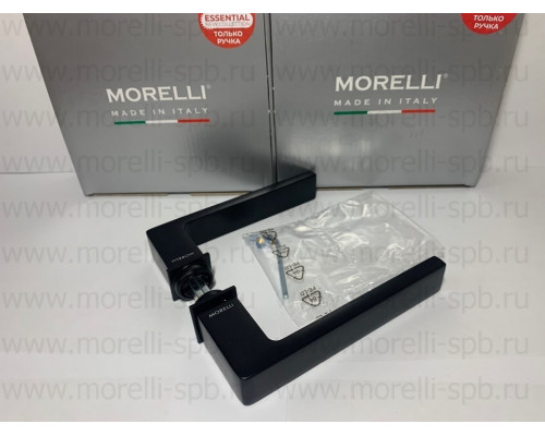 Дверные ручки Morelli Luxury HORIZONT-SM NERO Цвет - Черный