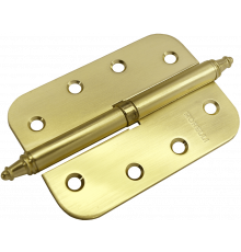 Петля MORELLI стальная разъёмная скругленная с короной MS-C 100X70X2.5 SG L Цвет - Матовое золото