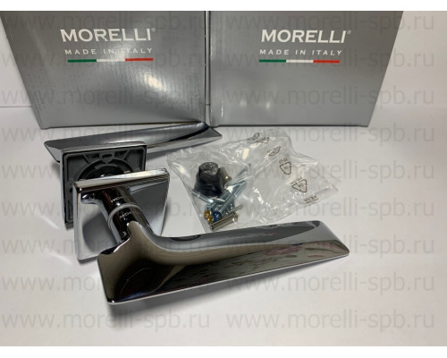Дверные ручки Morelli Luxury GALACTIC-SQ CRO Цвет - Хром