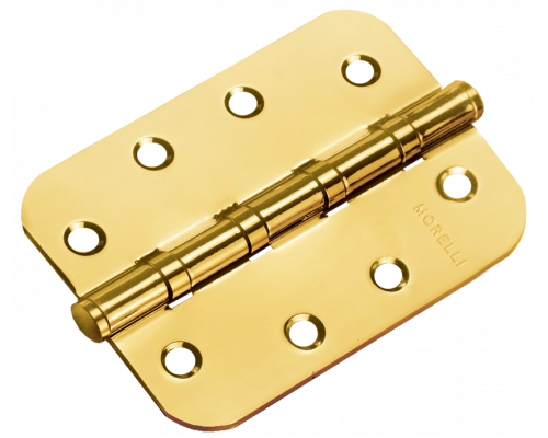 Петля MORELLI стальная универсальная скругленная MS-C 100X70X2.5-4BB SG Цвет - Матовое золото