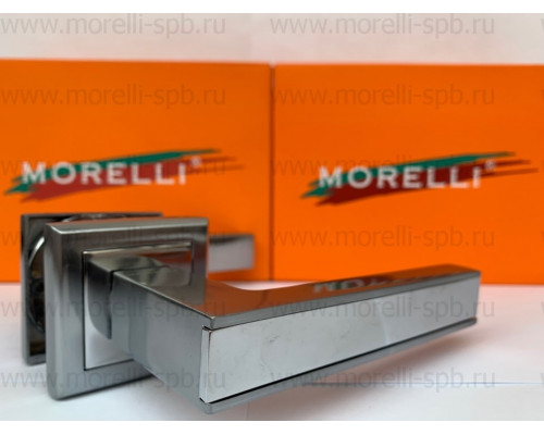 Дверные ручки Morelli "DOMINION" MH-40 SC/CP-S Цвет - Хром/полированный хром