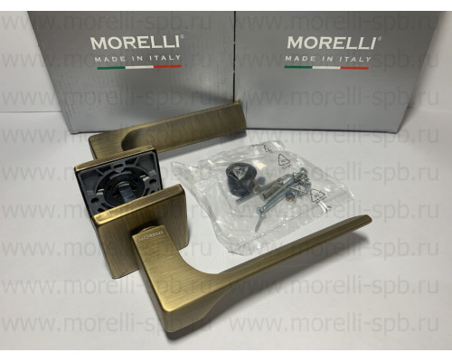 Дверные ручки Morelli Luxury FIORD-SQ CAFFE Цвет - Кофе