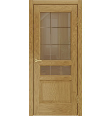 Двери Атлантис-2 (дуб натуральный, стекло)