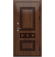 Металлические двери Аура - Лаура (16мм, беленый дуб)