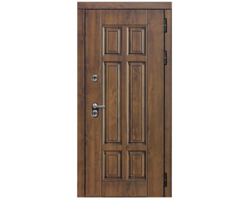 Металлические двери Квадро - Д-22 (16мм, white + патина золото винорит)