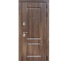 Металлические двери Luxor - 22 - ФЛ-659 (12мм, nussbaum+черная патина винорит)