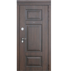 Металлические двери Luxor - 21 - ФЛ-659 (12мм, nussbaum+черная патина винорит)