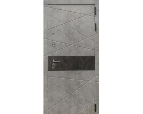 Металлическая дверь Luxor - 31 - Алиса (16мм, ПВХ софт грей, зеркало)