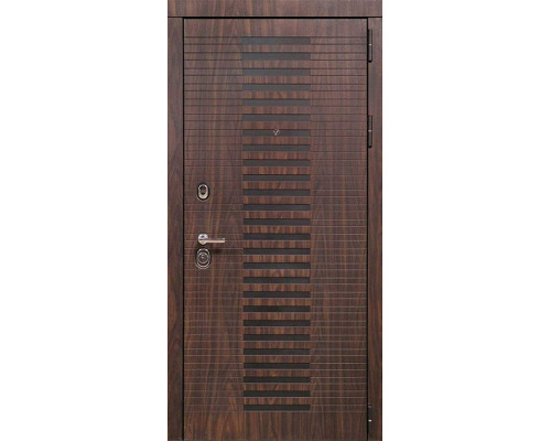 Металлическая дверь Luxor - 33 - Прямая (16мм, венге)