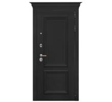 Металлические двери Luxor - 41 - Д-19 (16мм, Грецкий орех + черная патина винорит)