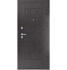 Металлические двери Luxor - 5 - Д-19 (16мм, Грецкий орех + черная патина винорит)